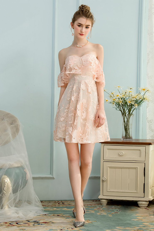 Sheath/Column Ruffles V-Neck Sleeveless Delaney Homecoming Dresses Sweep/Brush Train Dresses