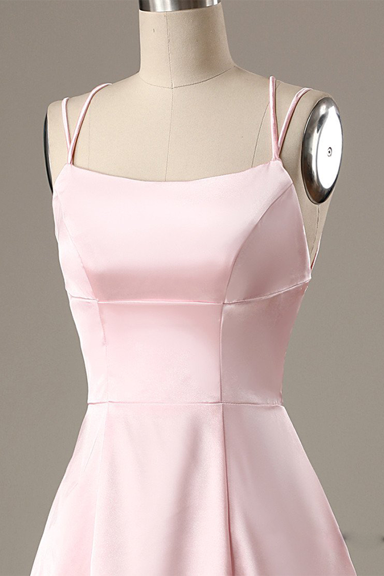 A-Line Spaghetti Straps With Lillie Homecoming Dresses Pockets