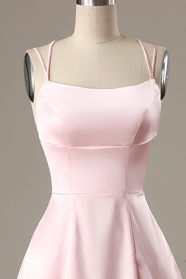A-Line Spaghetti Straps With Lillie Homecoming Dresses Pockets