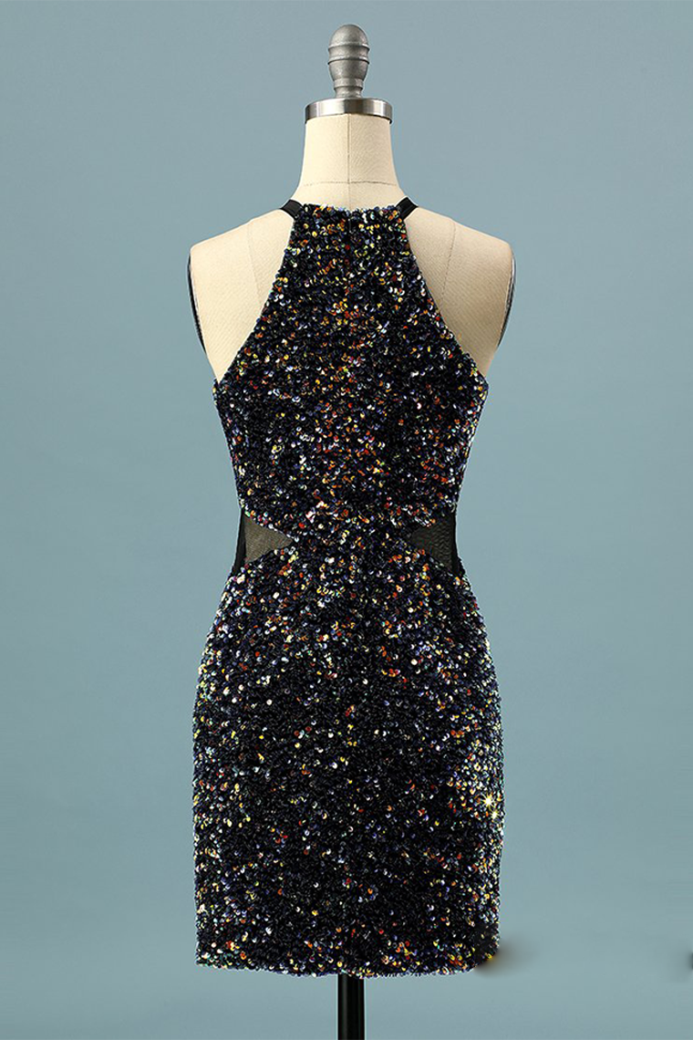 Homecoming Dresses Miriam Glitter Sequin Halter