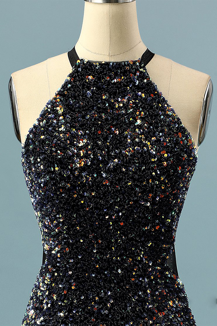Homecoming Dresses Miriam Glitter Sequin Halter