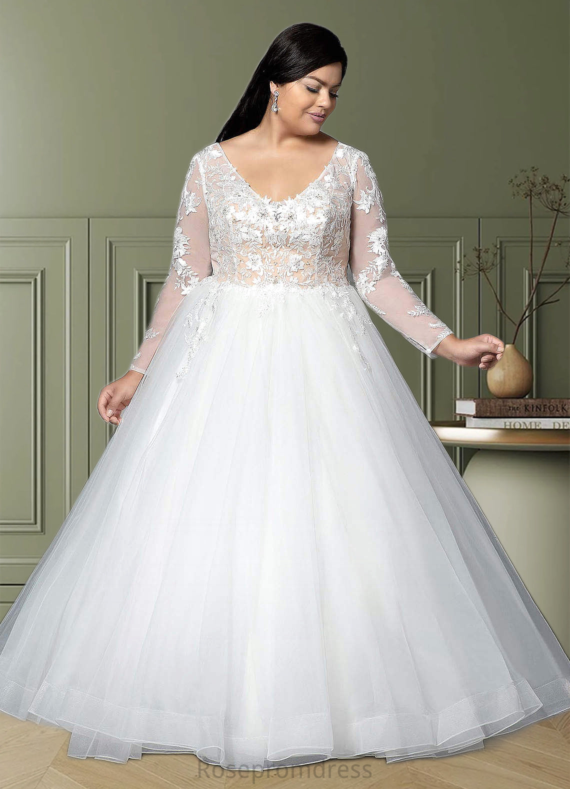 Natalie A-Line Sequins Tulle Chapel Train Dress SRSP0020096