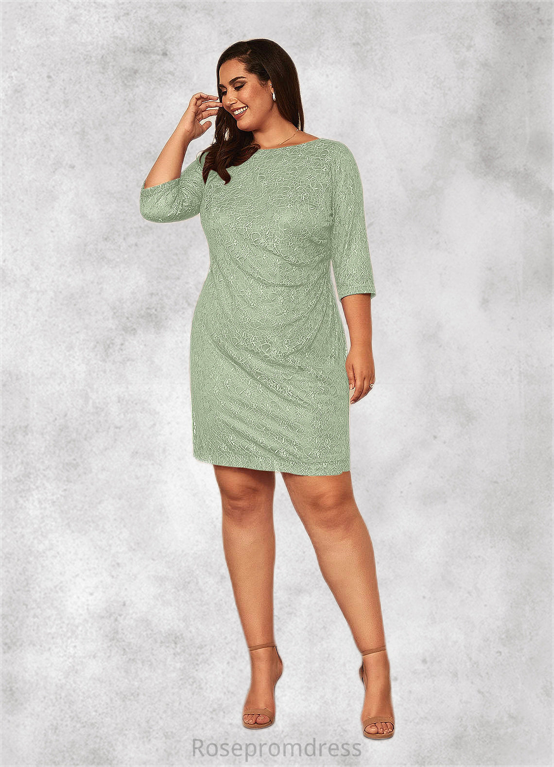 Sariah Sheath Lace Knee-Length Dress SRSP0019911