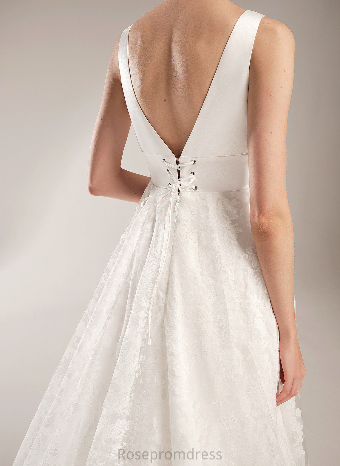 Chapel Wedding Dresses V-neck Ball-Gown/Princess Train Dress Aiyana Wedding
