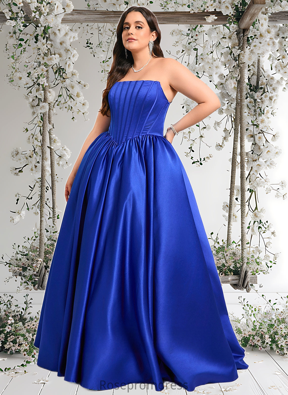 Sherry Ball-Gown/Princess Straight Floor-Length Satin Prom Dresses DSP0025831