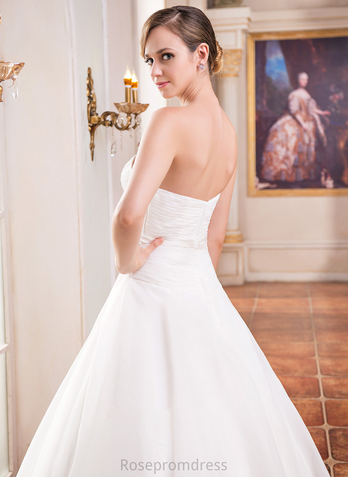 Dress Wedding Sequins Ruffle Organza Abbigail Beading Ball-Gown/Princess Floor-Length Wedding Dresses Sweetheart With