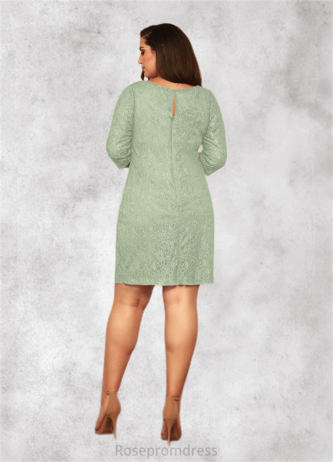 Sariah Sheath Lace Knee-Length Dress SRSP0019911