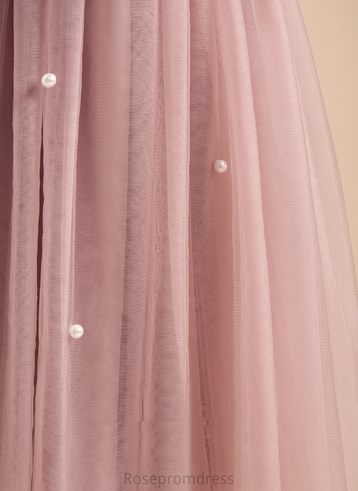 Dress Sleeves Beading/Bow(s) Short Flower Satin/Tulle Neck Knee-length A-Line Girl Flower Girl Dresses Scoop - Olivia With