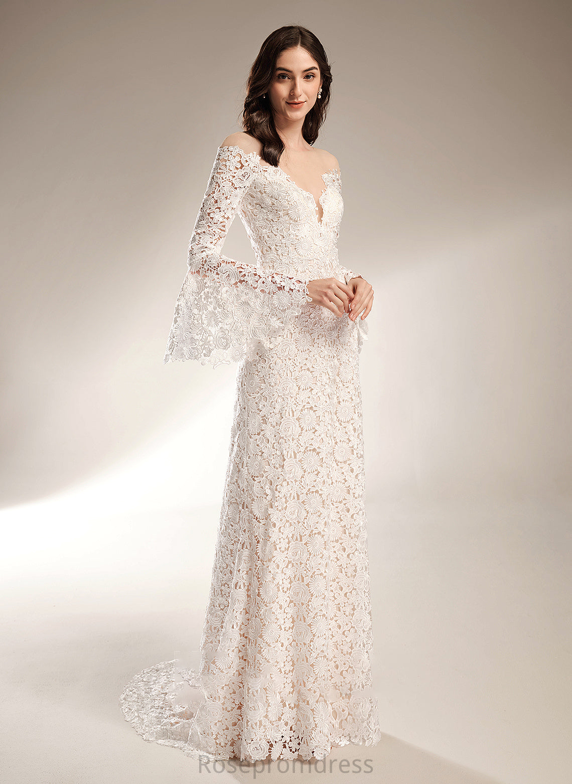 Court Train Trumpet/Mermaid Wedding Julianna Wedding Dresses Dress Illusion