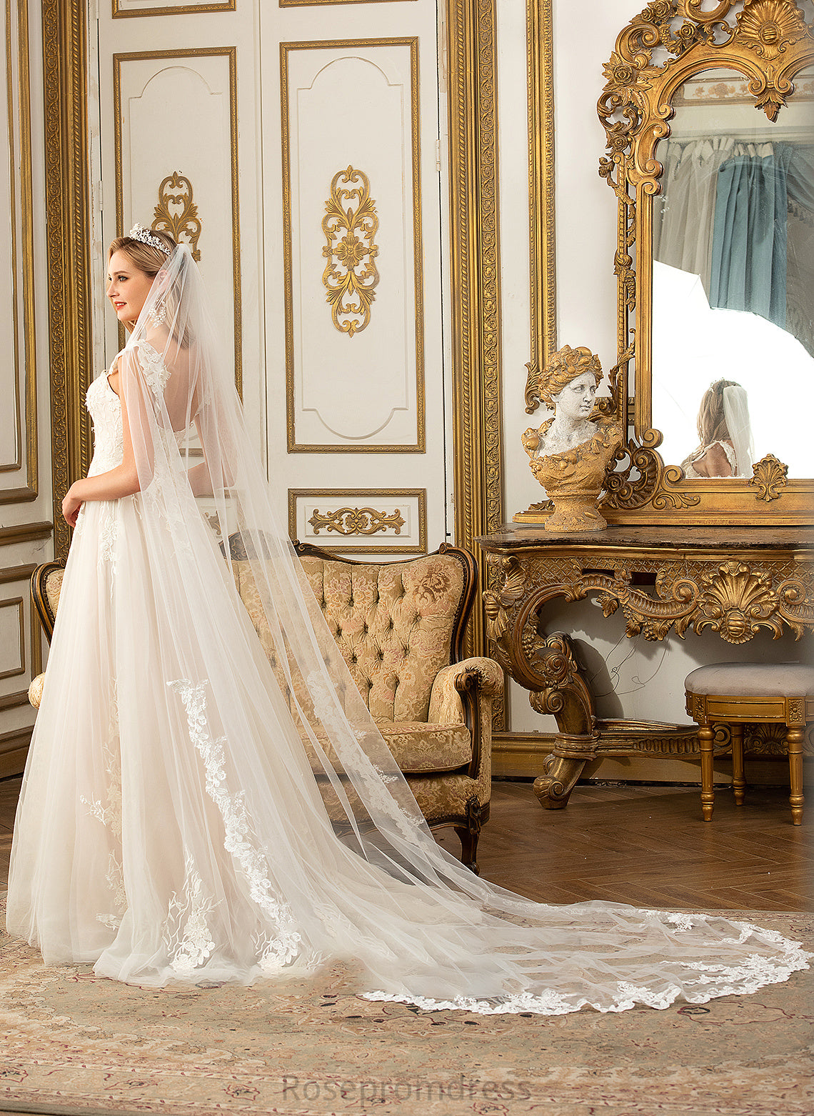 Halle Sweep Tulle Wedding Dresses Sweetheart Train Dress Wedding Ball-Gown/Princess