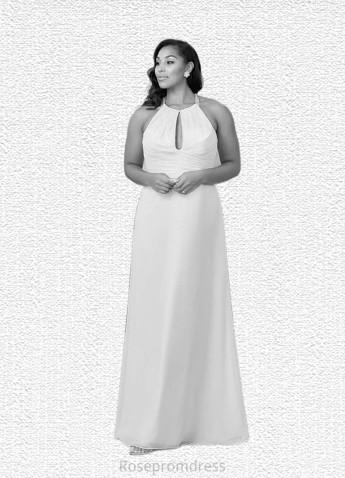 Maleah Sheath Sequins Chiffon Floor-Length Dress SRSP0020062