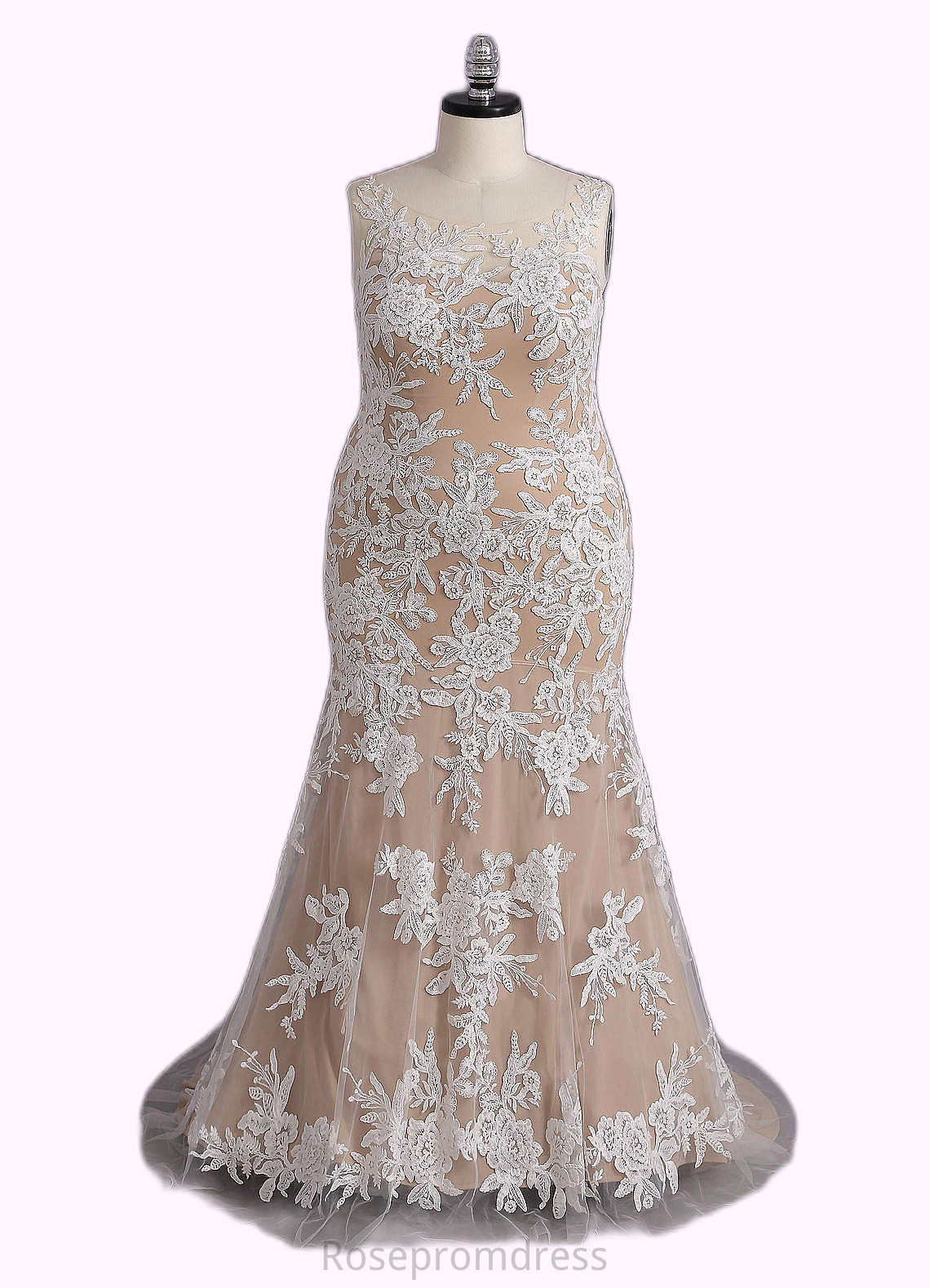 Raelynn Mermaid Sequins Tulle Cathedral Train Dress SRSP0020073