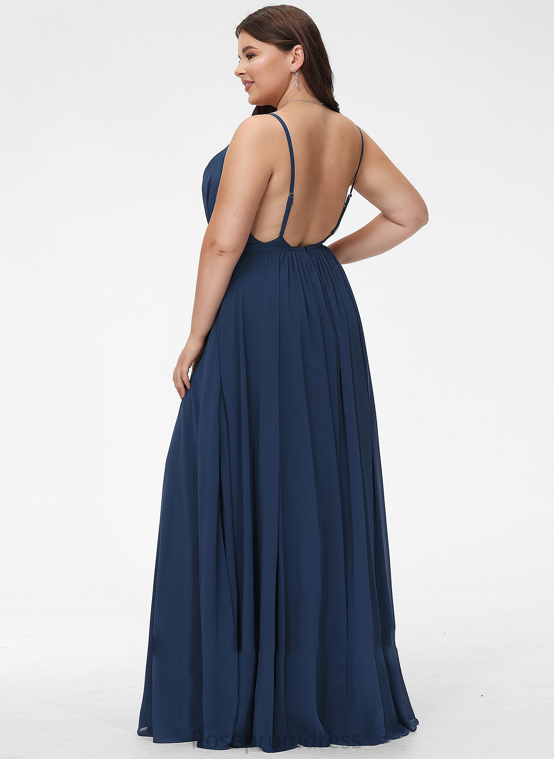 Prom Dresses V-neck Chelsea Split Front With A-Line Floor-Length
