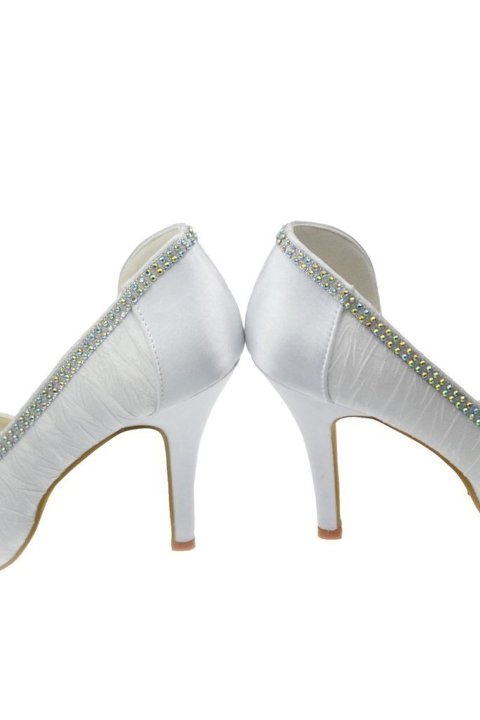 Fashion Comfy Simple Beading Handmade Wedding Shoes For SRS12234