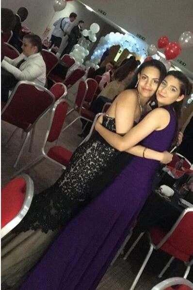 Elegant A Line Chiffon Purple Long Prom Dresses Simple Straps Bridesmaid Dresses P1064