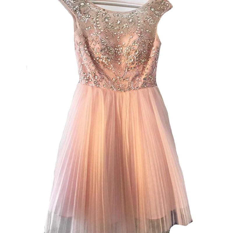 Blue Short Prom Dresses Homecoming Gowns Fitted Party Dress Sparkly Cocktail Dress RS898