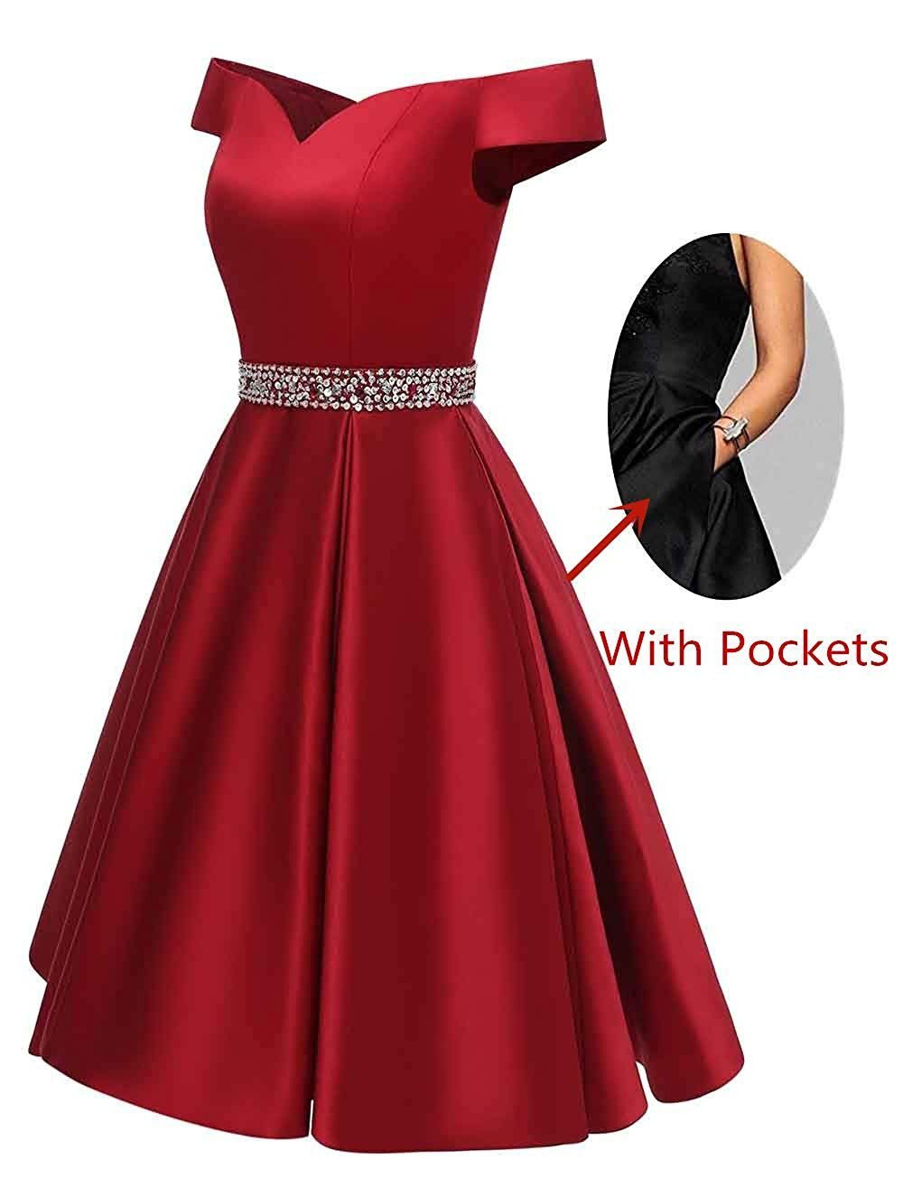 Royal Blue Short Beaded Prom Dresses Off The Shoulder Backless Homecoming Dress H1171