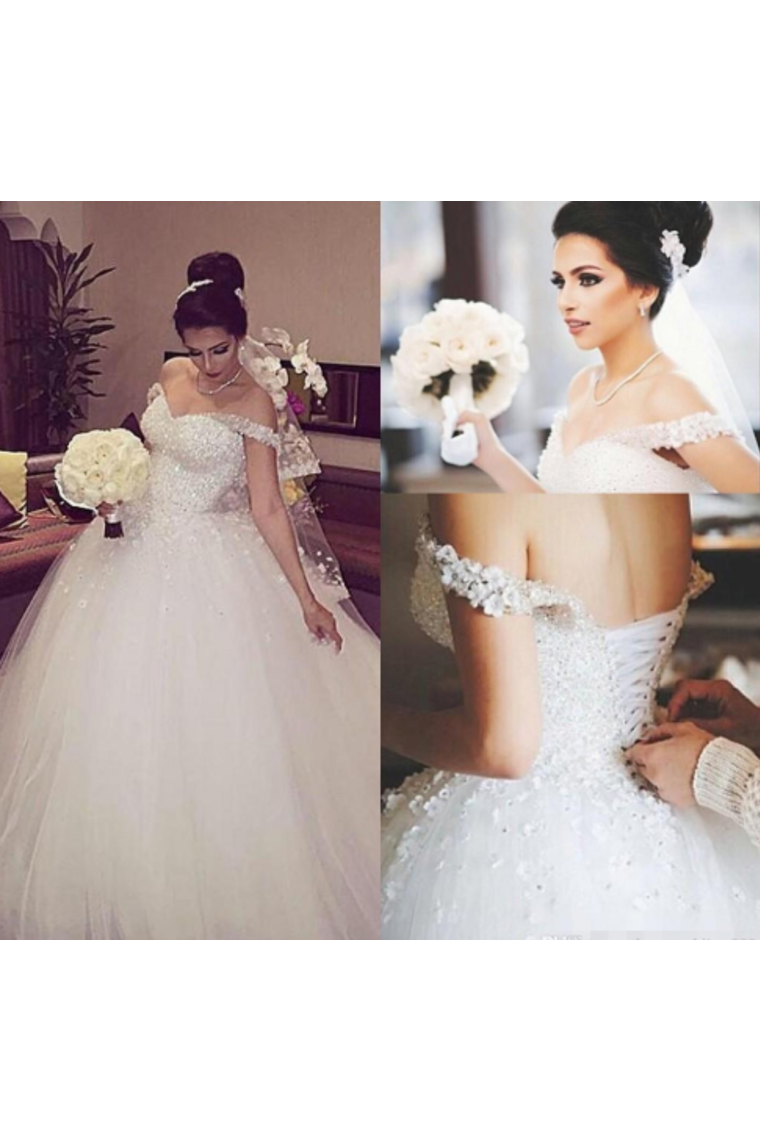 Charming Off The Shoulder Wedding Dresses Elegant SRSPBB4F72M