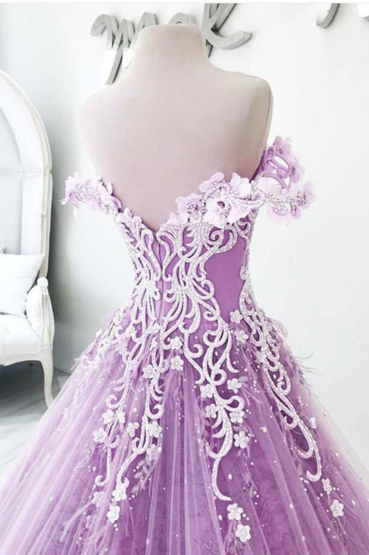 Off The Shoulder Gorgeous Long Prom Dress Charming Formal Dress With SRSPKXA1PHA