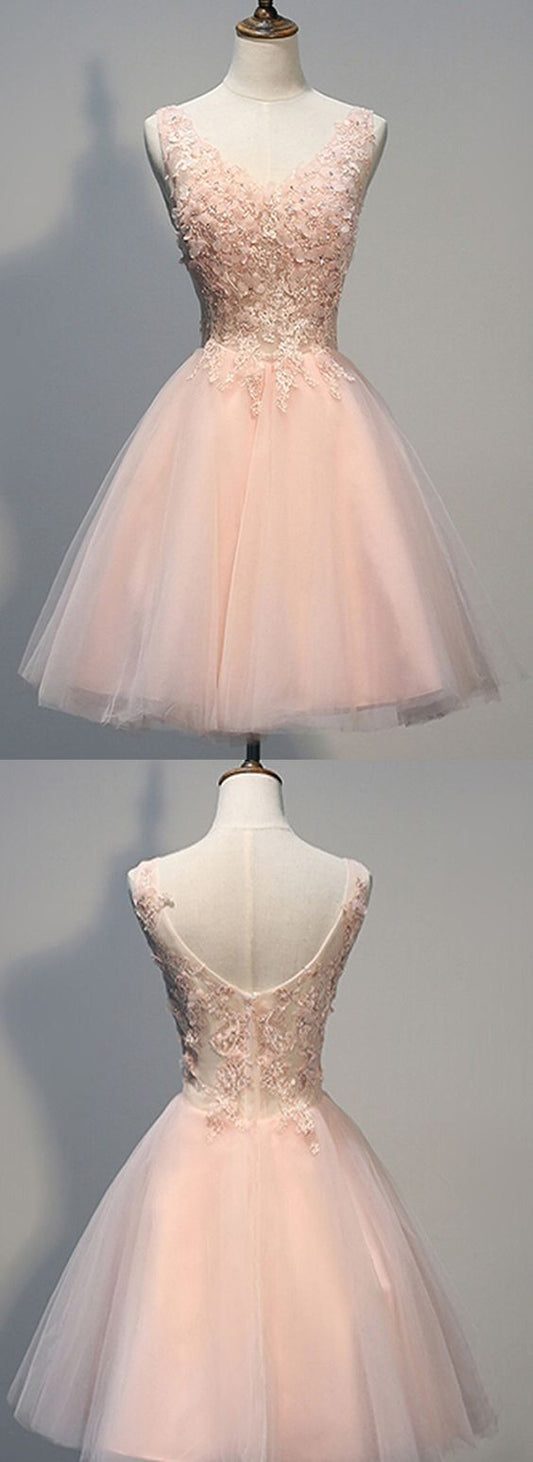Pink Homecoming Dresses Rayna Charming Blush CD10200