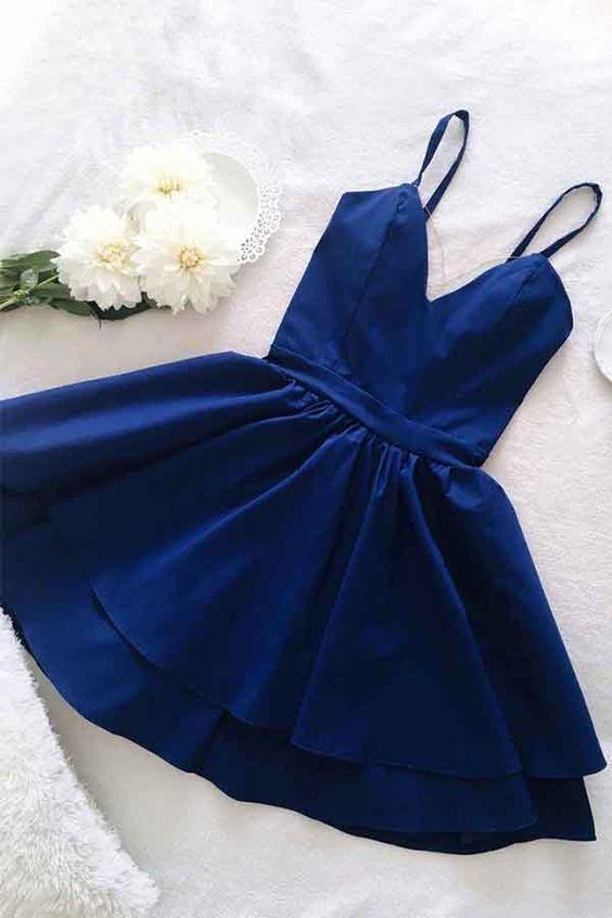 Dance Dress Emely Royal Blue Homecoming Dresses CD10215