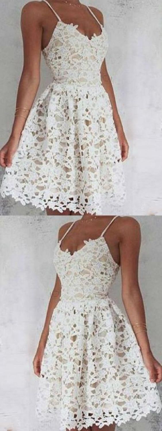 Sleeveless Cute Homecoming Dresses Ivory Kendall CD107
