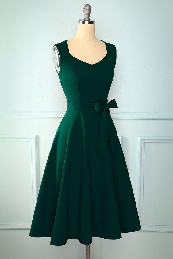Dark Green Short Homecoming Dresses Reina CD11008