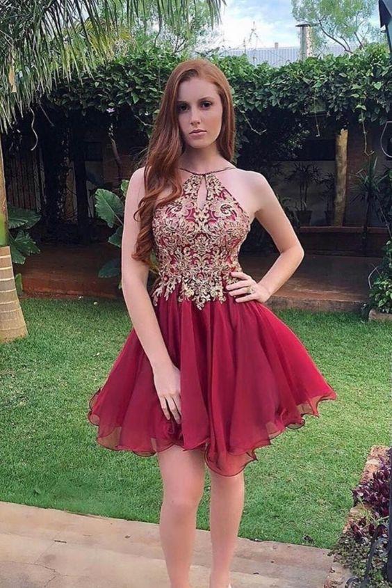 Burgundy Homecoming Dresses Victoria CD11366