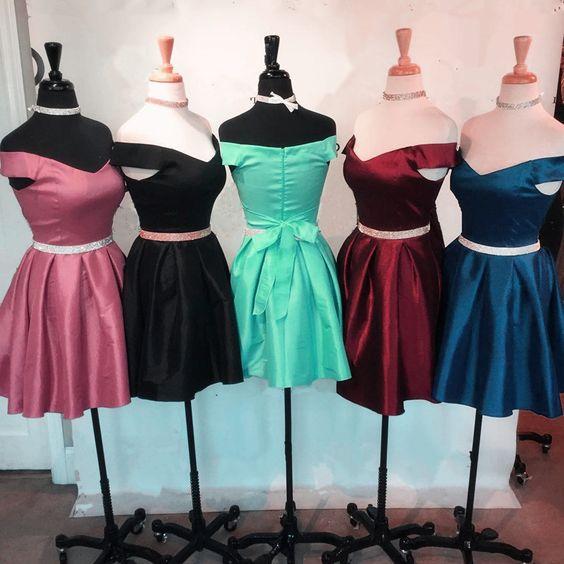 V Homecoming Dresses Riya Neck Cheap CD11932