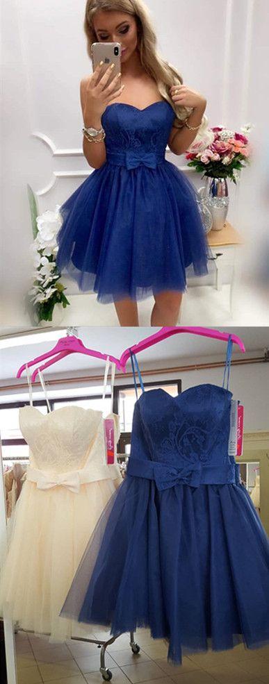 Short Royal Blue Elizabeth Homecoming Dresses CD12167