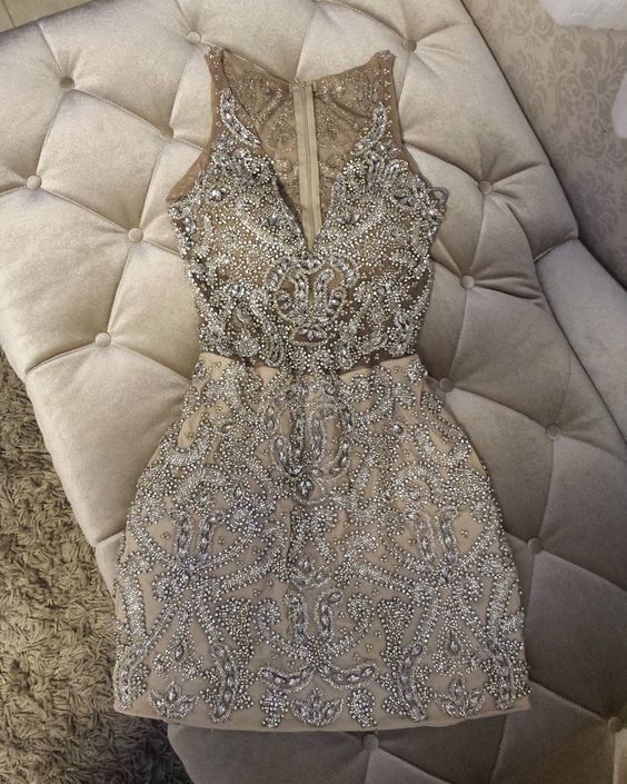 Homecoming Dresses Olivia Short Dresses . Champagne Tulle Short CD1222