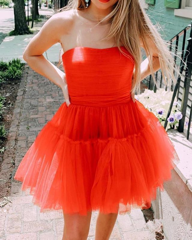 Cute Sweetheart Homecoming Dresses Una A-Line CD12360