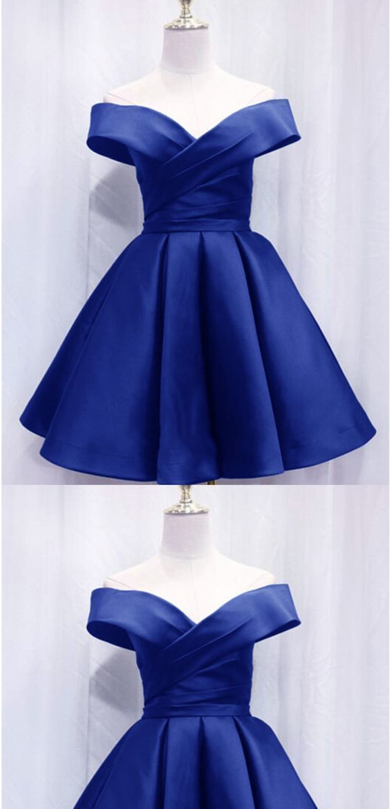 Homecoming Dresses Royal Blue Sylvia Short Dresses CD12431