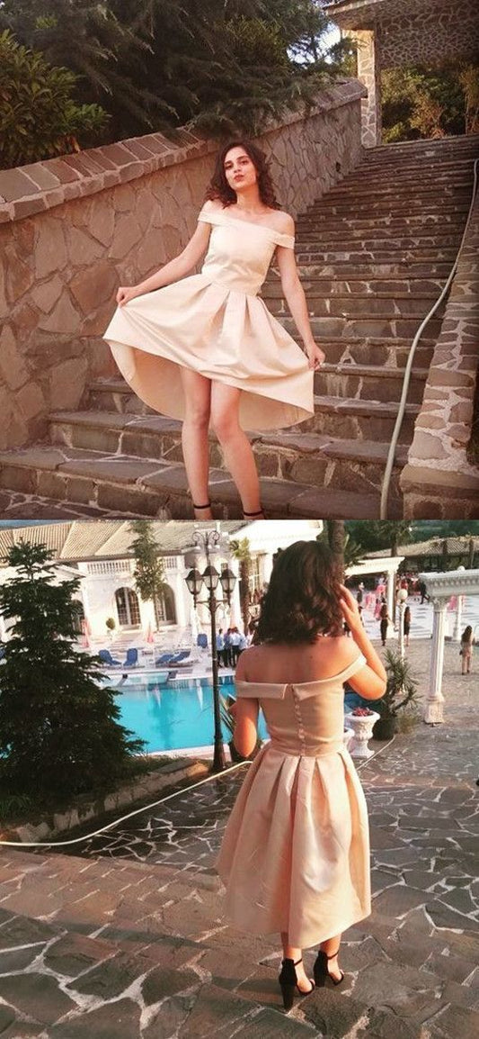 Champagne Off The Homecoming Dresses Deja Shoulder CD17132