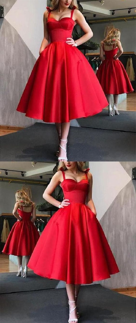 Red Homecoming Dresses Penelope Simple Short CD173