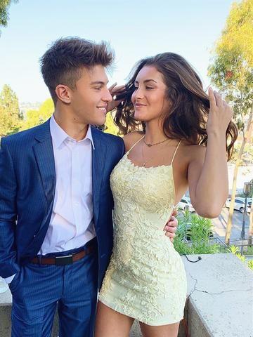 Yellow Formal Homecoming Dresses Lydia CD19829