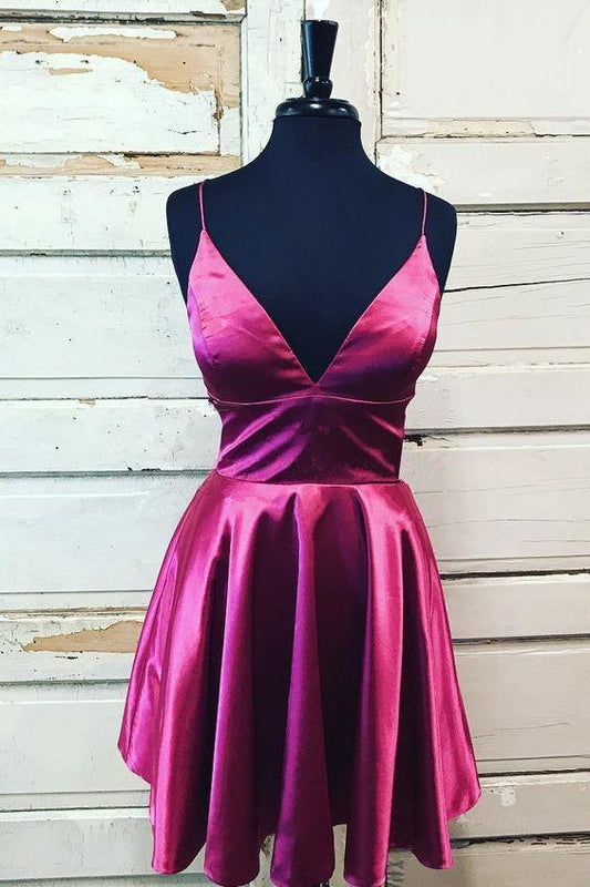 Cute Amiya Homecoming Dresses Spaghetti Straps A-Line CD19858