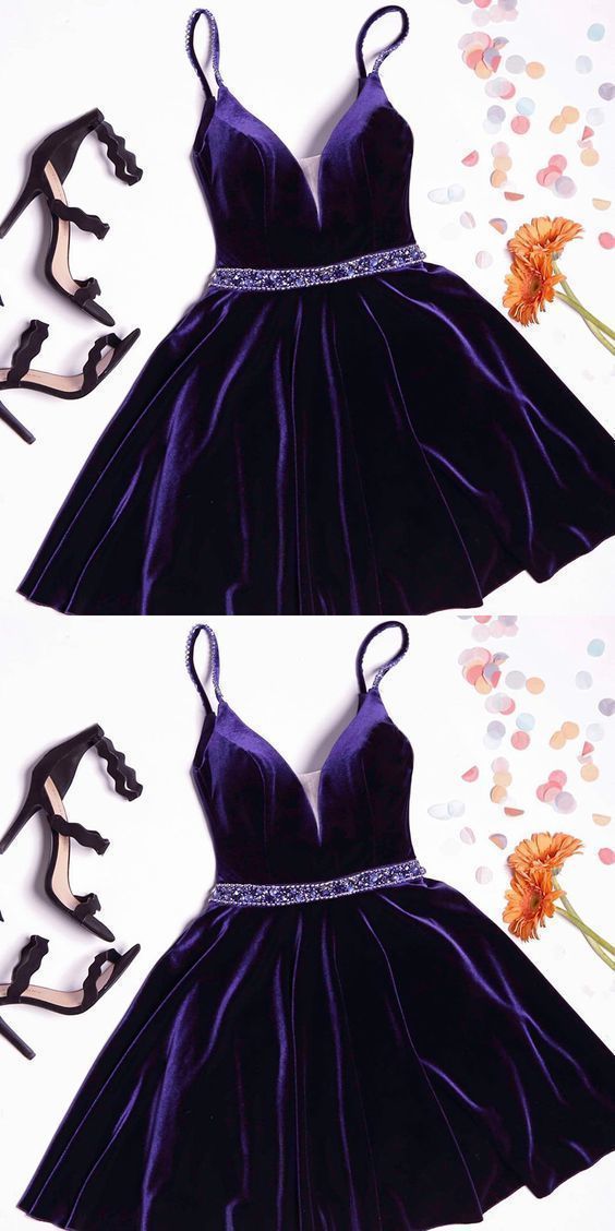 Amelie Homecoming Dresses Beautiful Custom Made A-Line Purple CD201