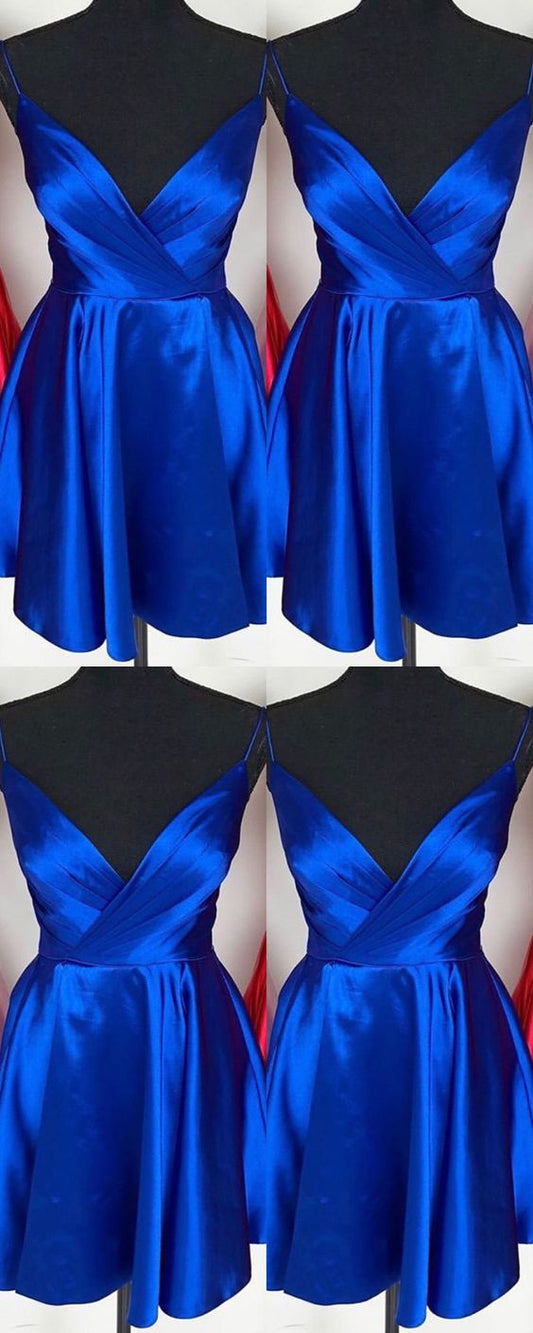 Semi Formal Dress Royal Blue Cocktail Homecoming Dresses Robin Dresses CD2212