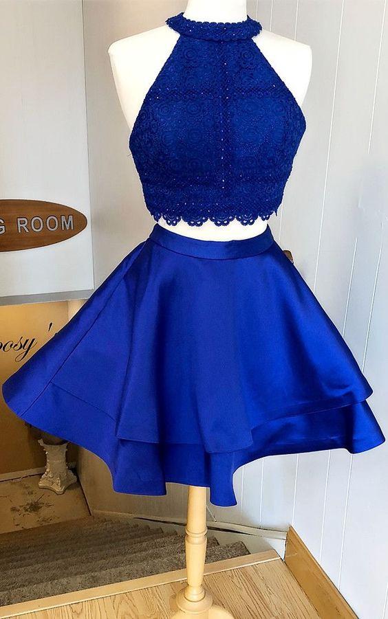 Two Homecoming Dresses Royal Blue Teresa Piece CD22148