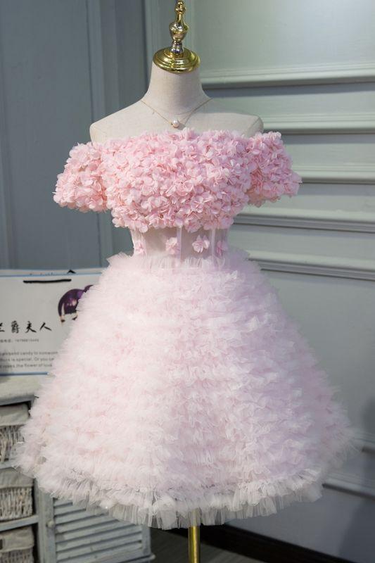 Sylvia Pink Homecoming Dresses Short Party Dress CD22160
