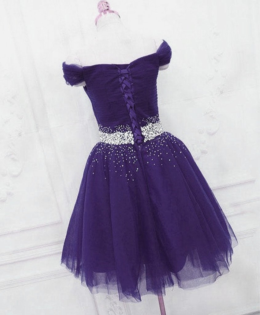 Purple Party Jamya Homecoming Dresses Dress CD22429