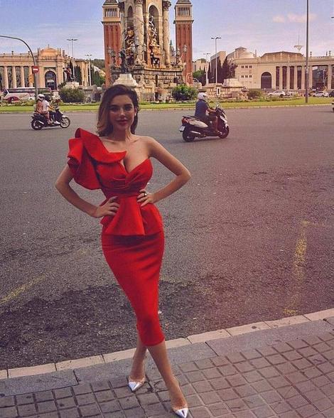 Homecoming Dresses Abby Red Charming CD22837