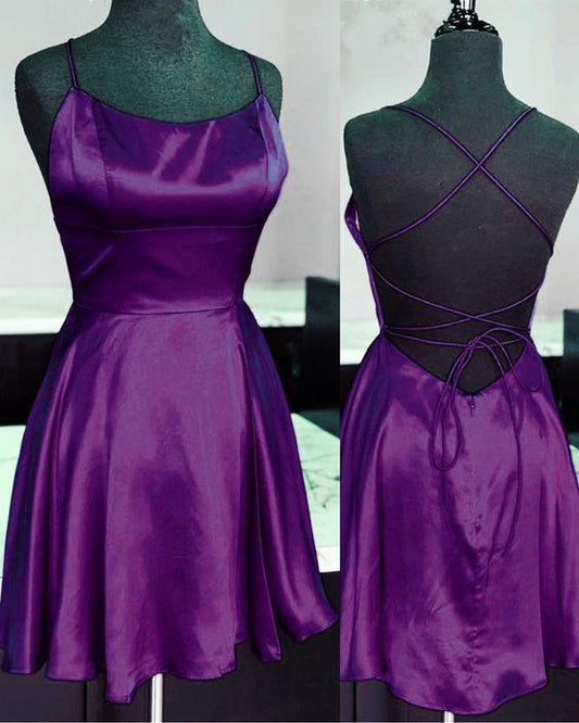 Homecoming Dresses Elise Purple Sexy CD2359
