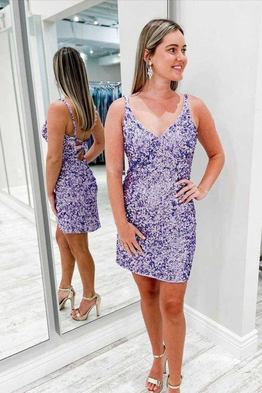 Homecoming Dresses Alice Purple CD24060