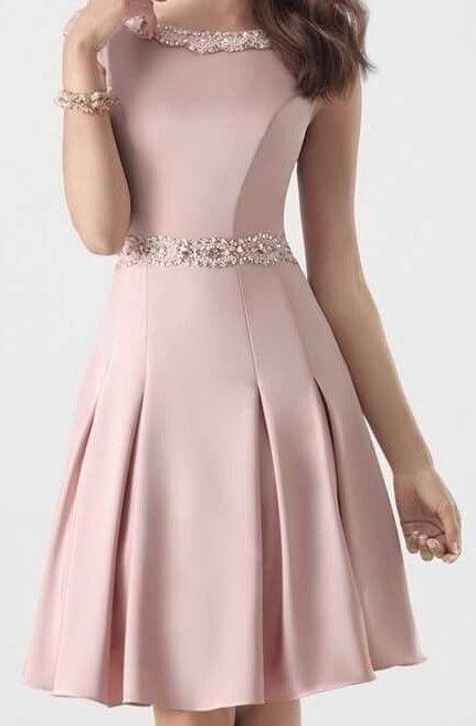 Homecoming Dresses Arielle Satin Pretty A-Line Short CD3055