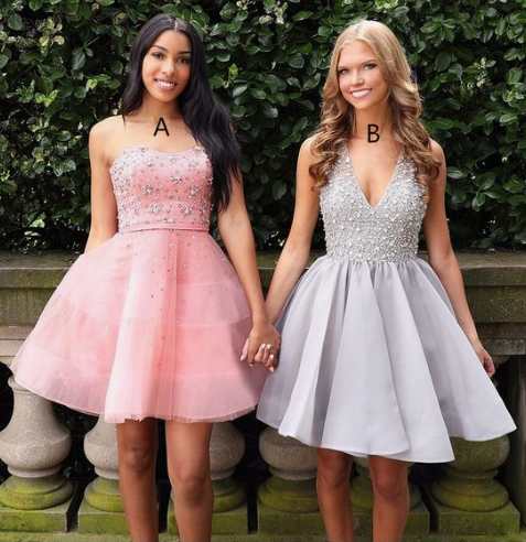 Silver Dancing Dresses Sweet 16 Pink Homecoming Dresses Henrietta Dresses CD3084