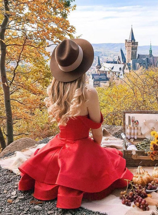 Angelica Homecoming Dresses Cute Red Short Dress CD3162