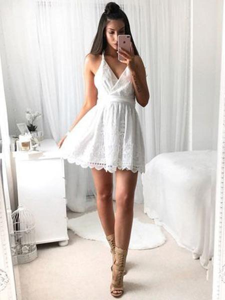 Cheap Riley Homecoming Dresses Lace Elegant CD321