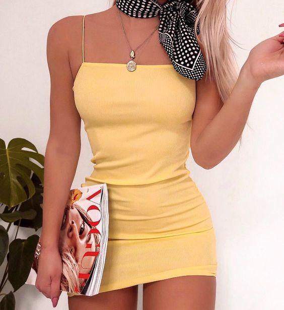 Cocktail Kayley Homecoming Dresses Satin 2024 Short Yellow Dress CD3378